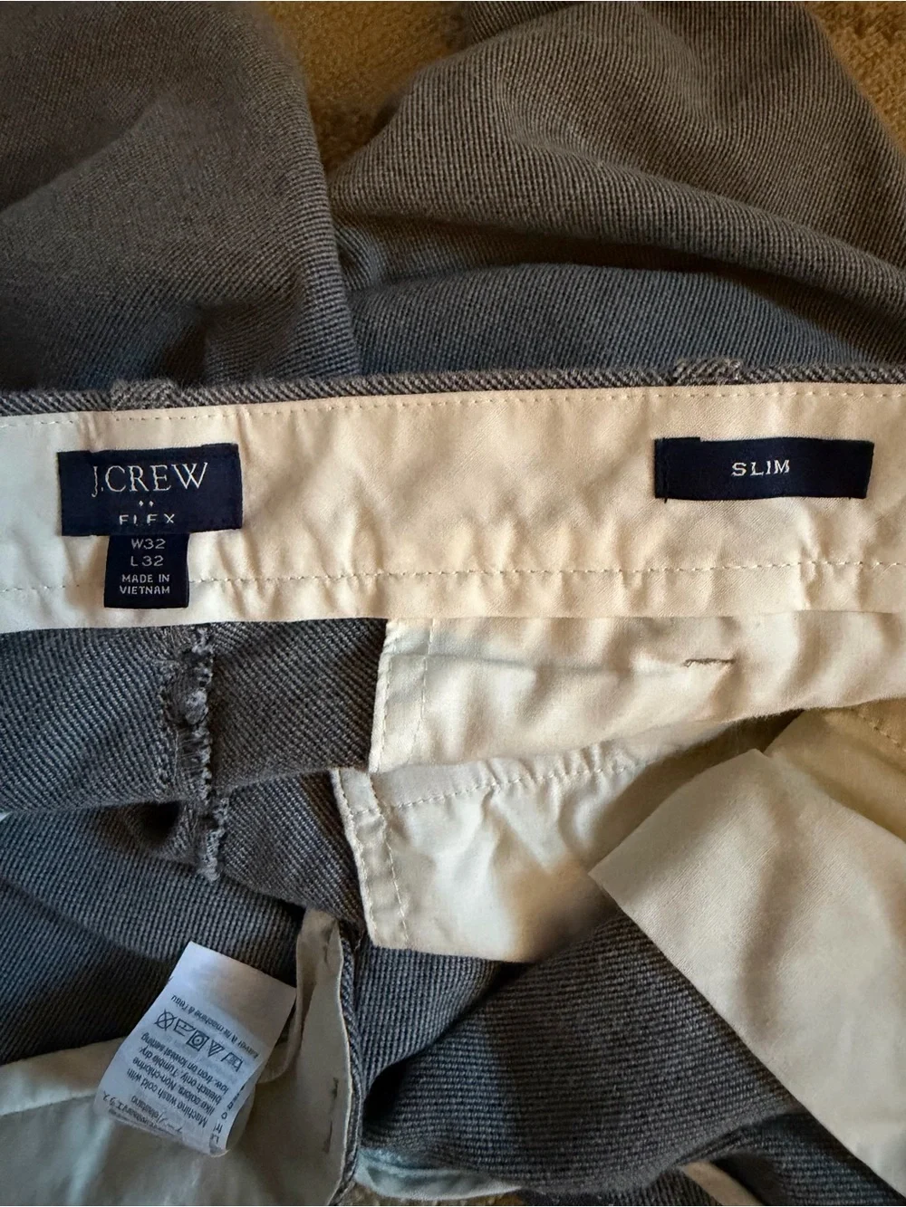 J. Crew slim fit stretch chino Gray 32 x 32